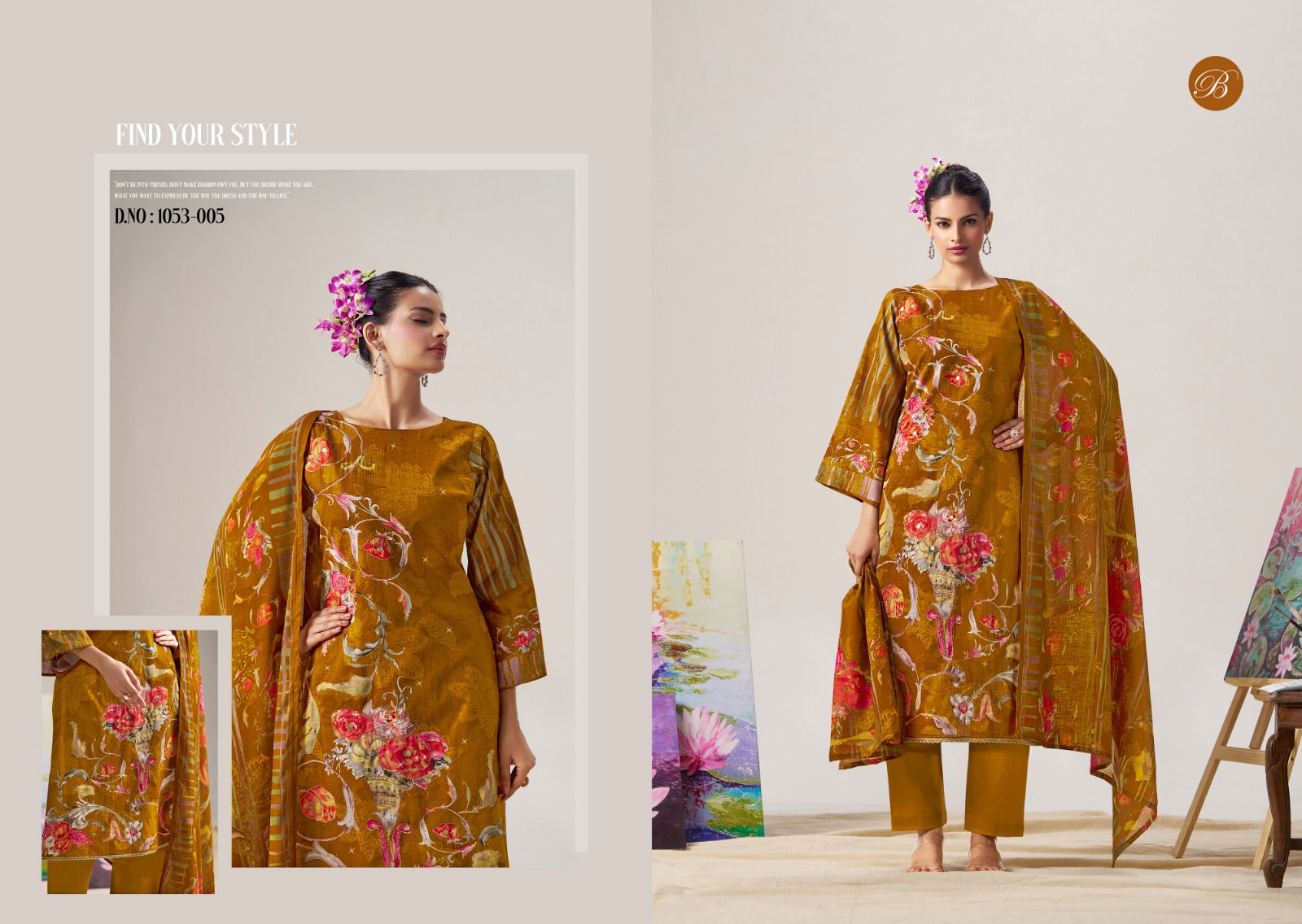 Zubeda By Belliza Pure Cotton Digital Printed Dress Material Orders In India
